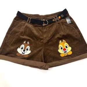 NEW Her Universe Disney Chip 'N' Dale Corduroy Shorts Plus Size 18